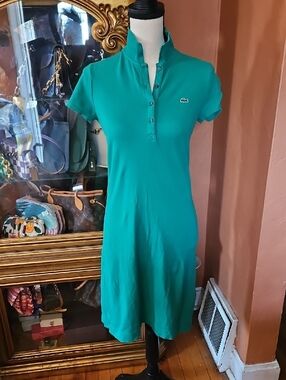 Lacoste Green Polo Midi Dress